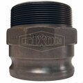 Dixon Boss-Lock Type F Cam and Groove Adapter, 1-1/2 in, Male Adapter x MNPT, Malleable Iron, Domestic 150-F-MI